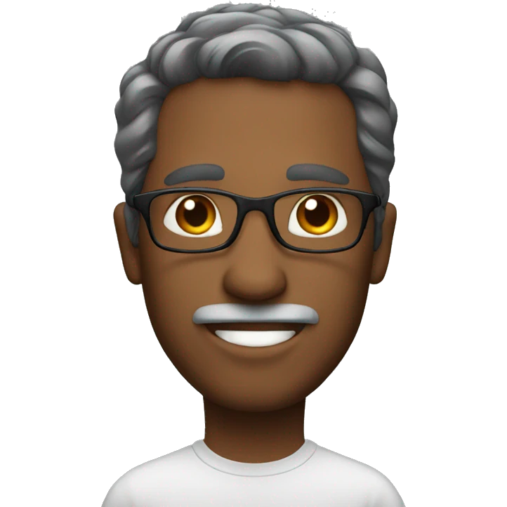 A man with glasses emoji