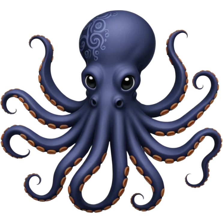Black and white octopus tattoo  emoji