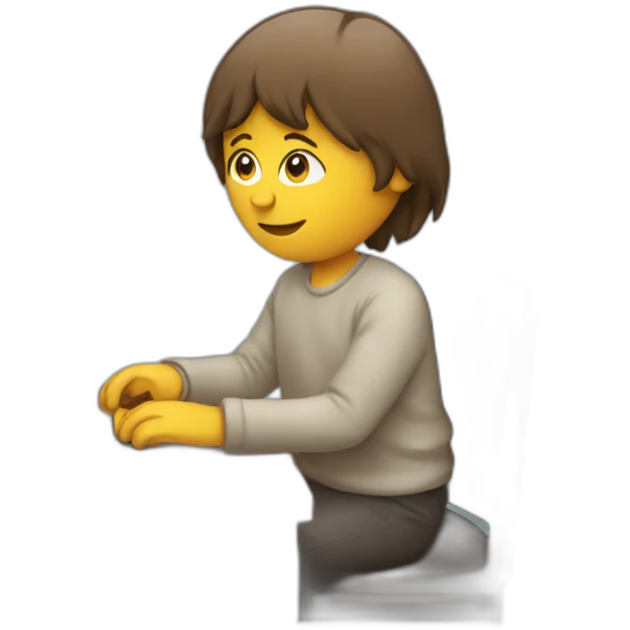 Person behind laptop emoji