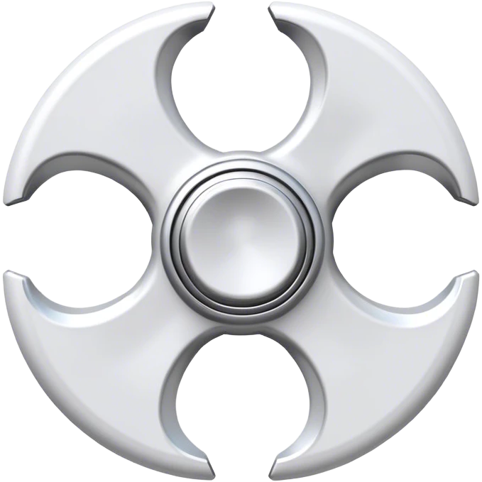 White Fidget spinner emoji