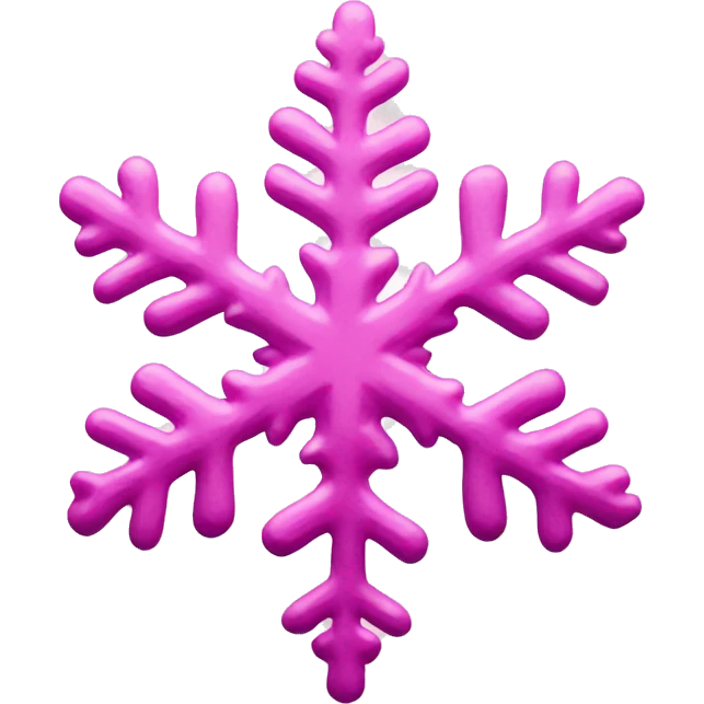Pink snowflake  emoji