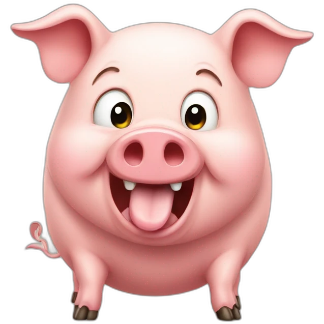 farting pig emoji