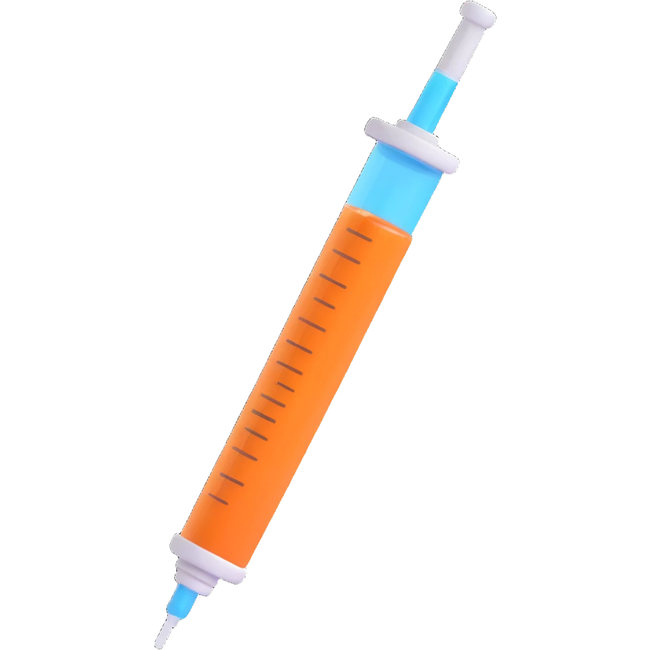 A syringe emoji