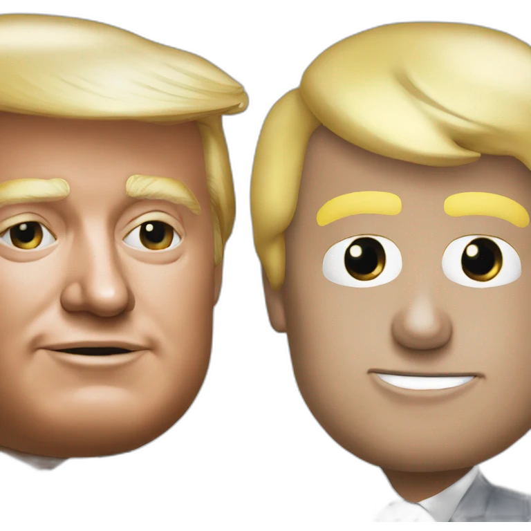 Trump and Macron emoji