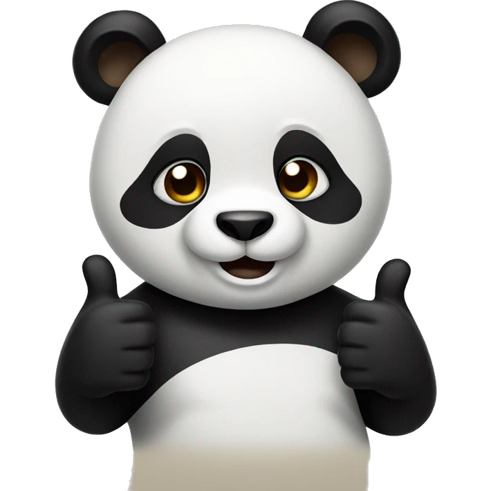 panda thumbs up emoji