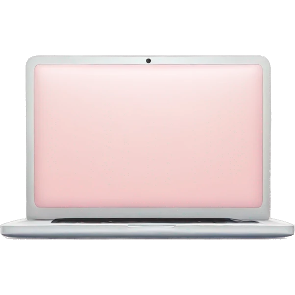 light pink laptop emoji
