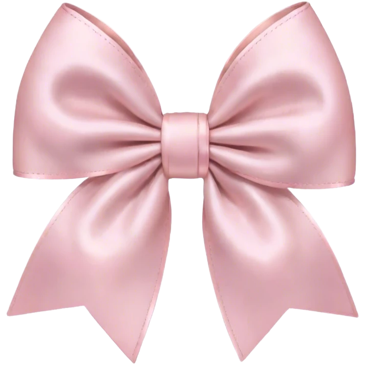 light pink bow on light pink bow emoji