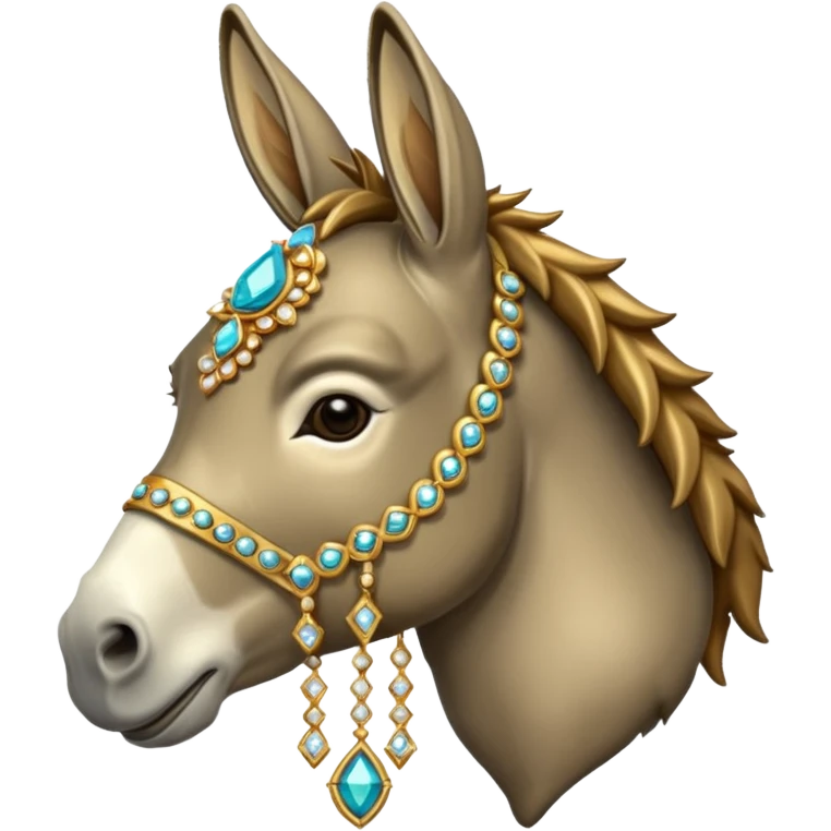 A pimped out donkey  emoji