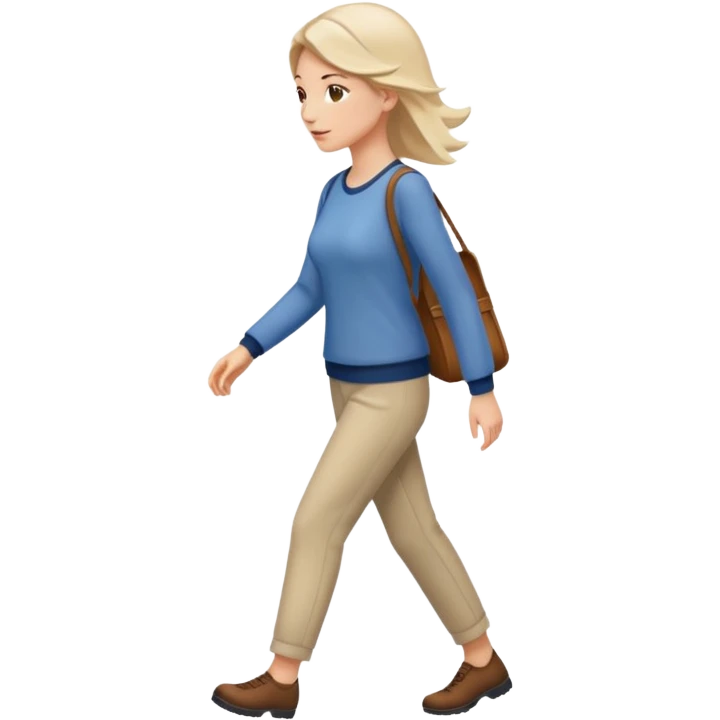 woman walking to rigth emoji