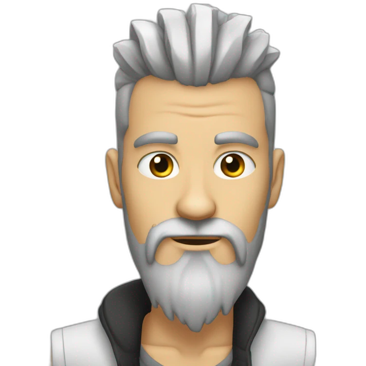 white-man-with-mohawk-and-long-black-beard emoji