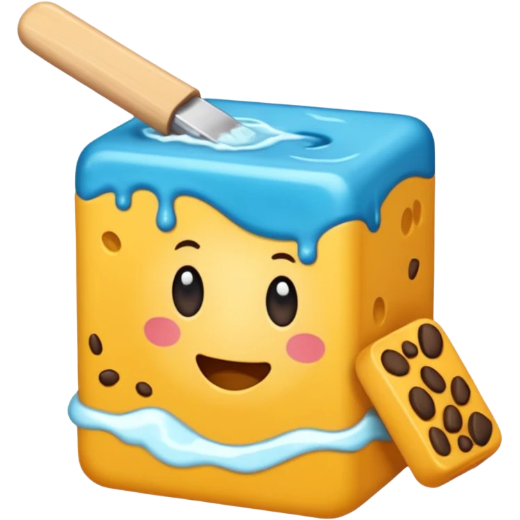 bisturi cortando um bloco de pele, mostrando as camadas internas (epiderme, derme e hipoderme) emoji