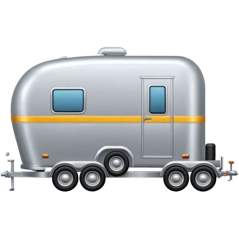 car pulling a venter trailer  emoji