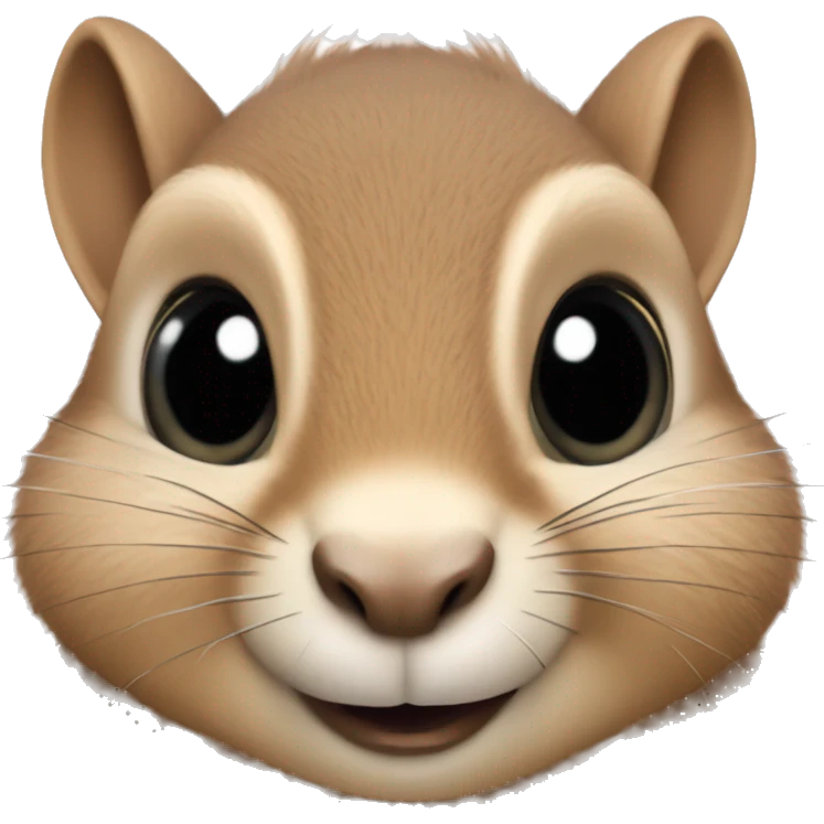 squirrel with cunning eyes with a flower emoji