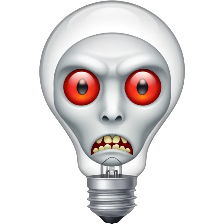bulb with vampire emoji