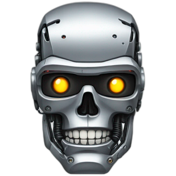 Terminator robot face emoji