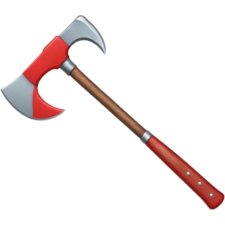 A red Axe  emoji