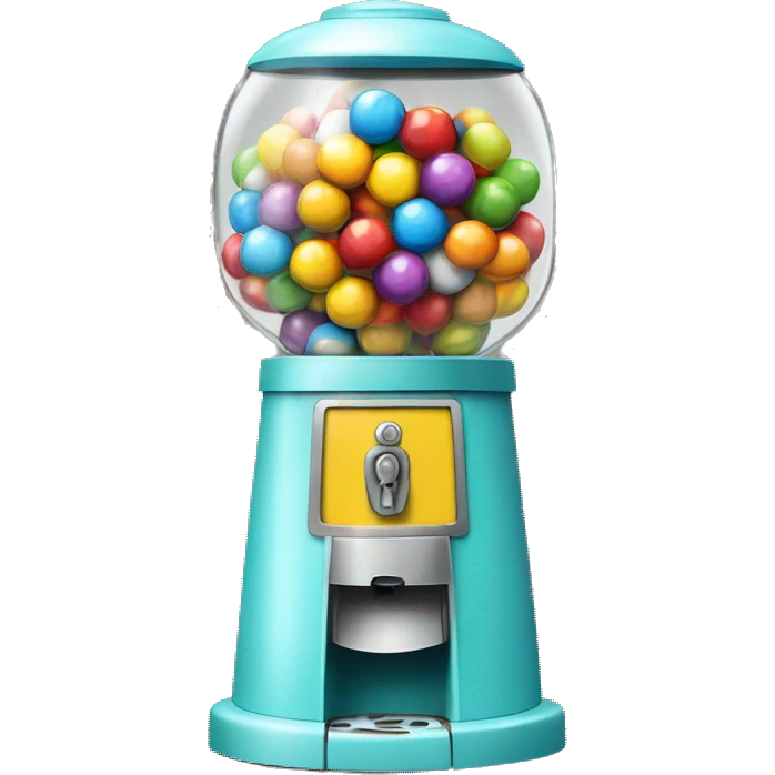  a gumball machine on the rack, realistic  emoji