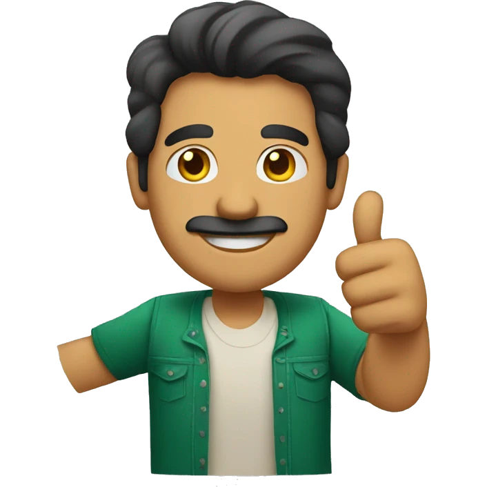 mexican man doing thumbs up emoji