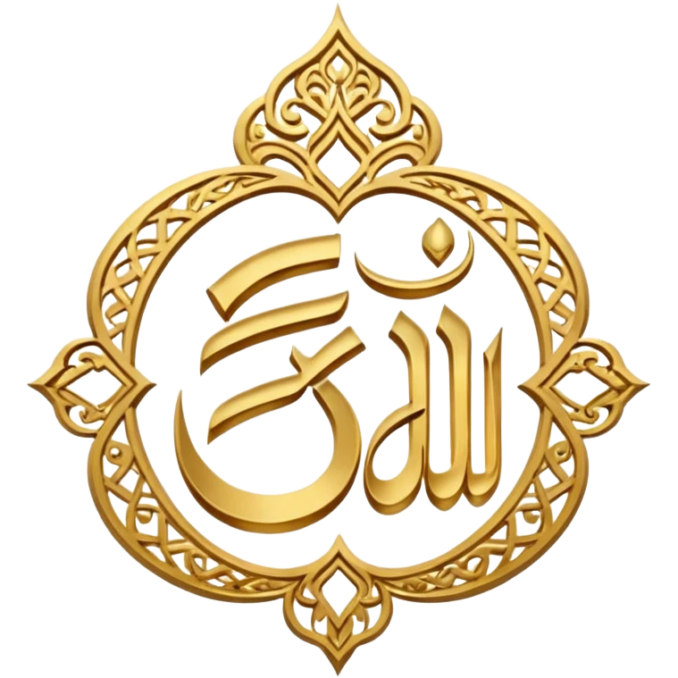 Allah Witten in Arabic emoji