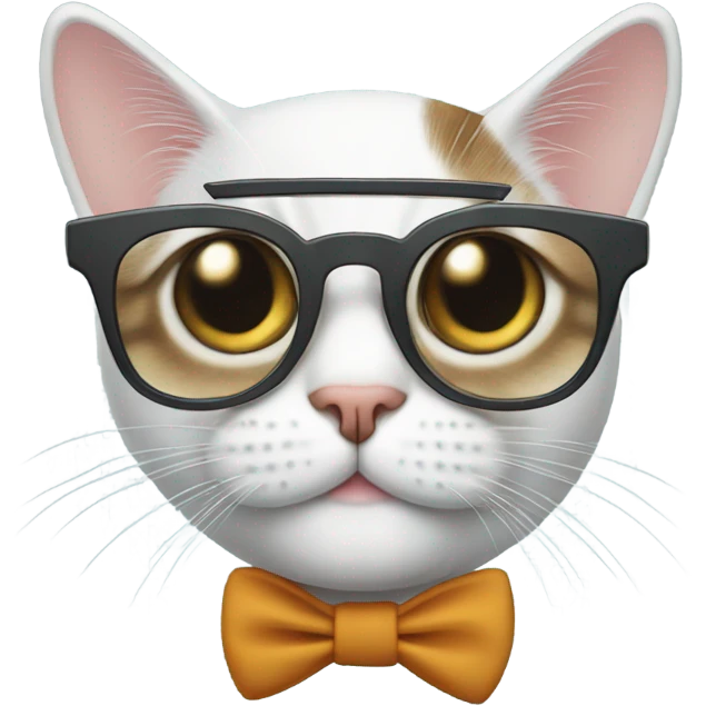 Cat with glasses  emoji