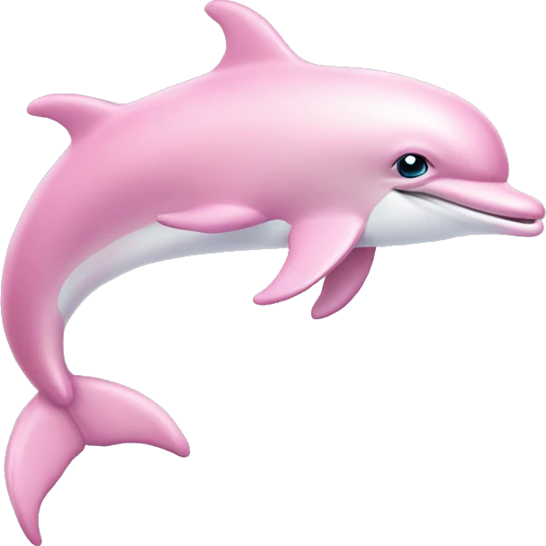 Pastel-pink-colors-dolphin emoji