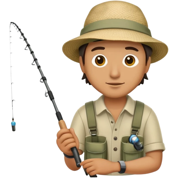 Dude fishing emoji