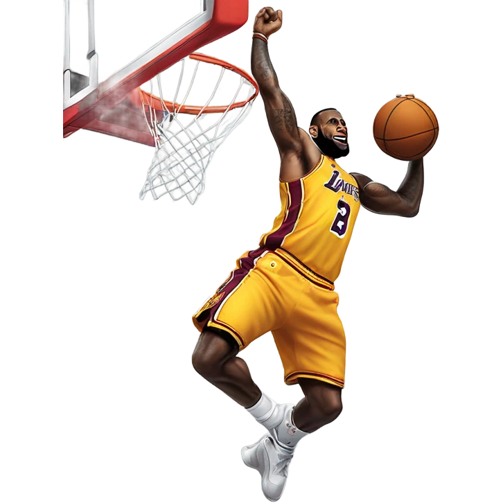 LeBron dunking emoji