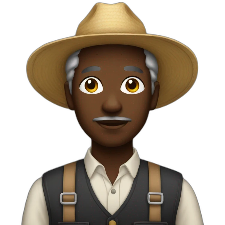black agricultor emoji