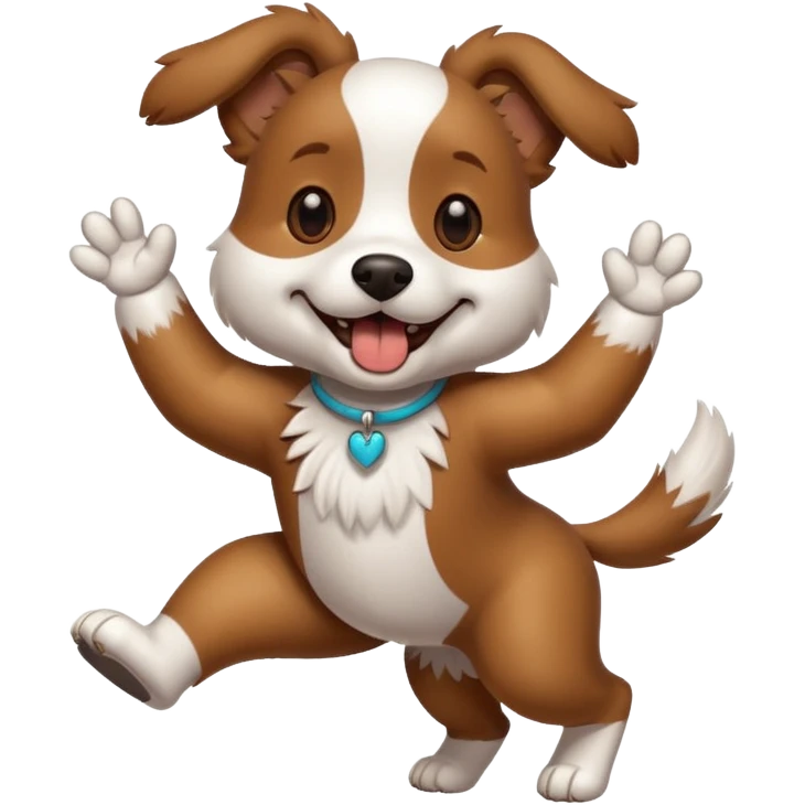 dancing dog or puppy emoji
