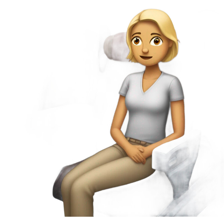 Fear of airplane  emoji