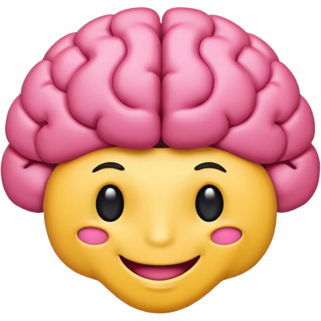 Cerebro sonriente emoji