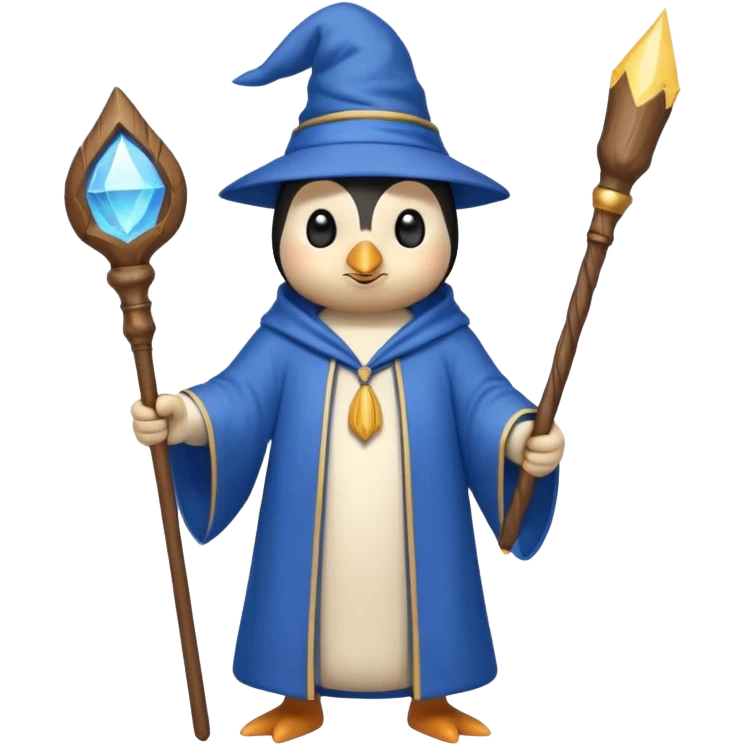 Penguin Wizard emoji