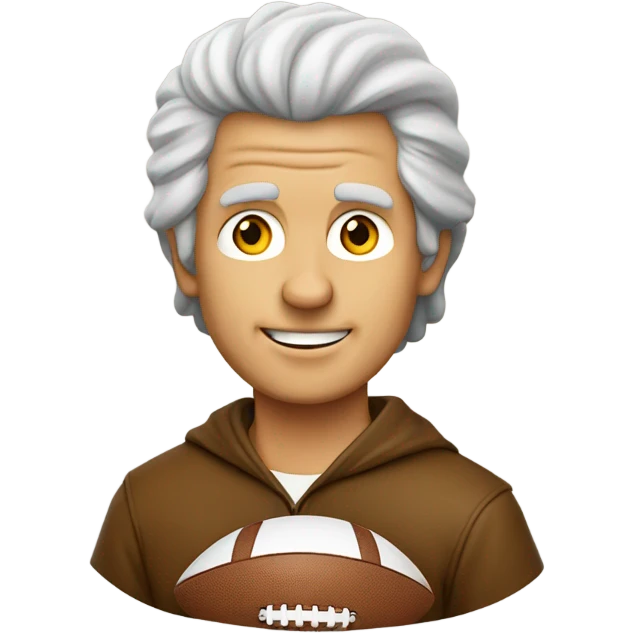Daniel Boone with a football  emoji