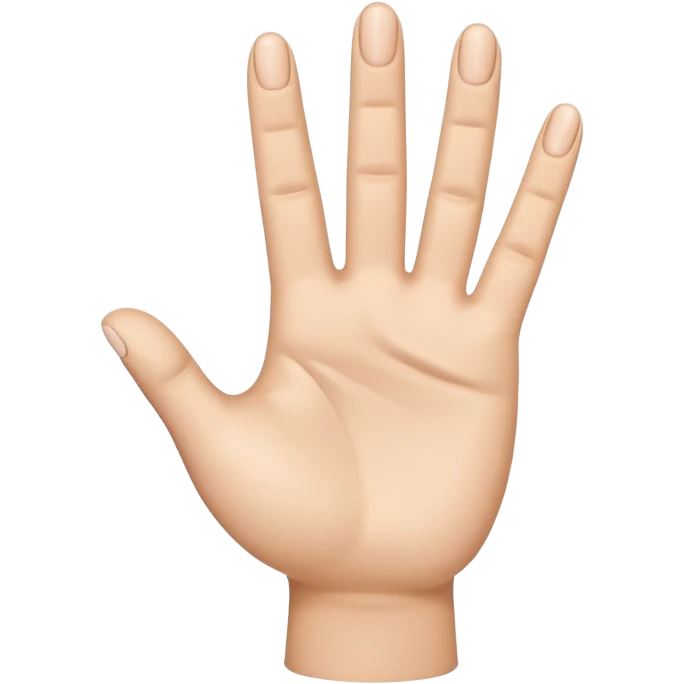 Please create a 3D emoji that shows the number 1 using fingers. I’d like it to resemble the iPhone emoji style! emoji