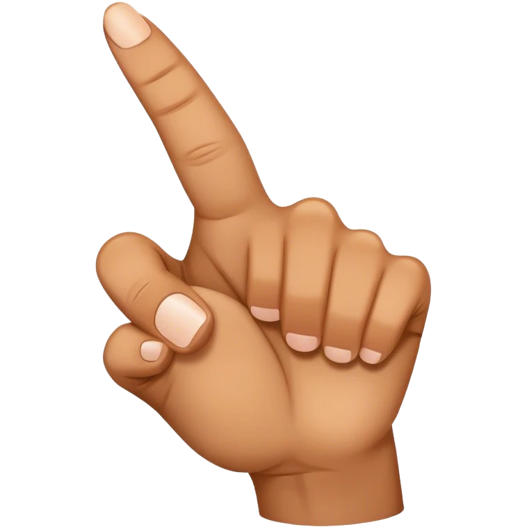 A ledt hand making an L-shape with the thumd and pointing finger emoji