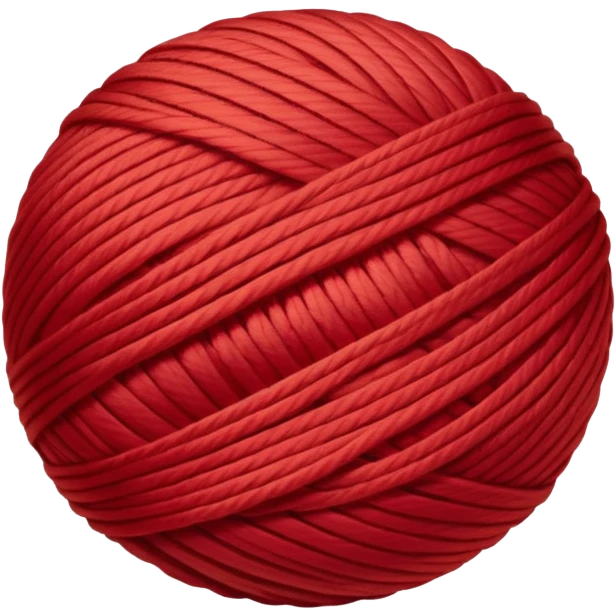 a ball of red thread emoji