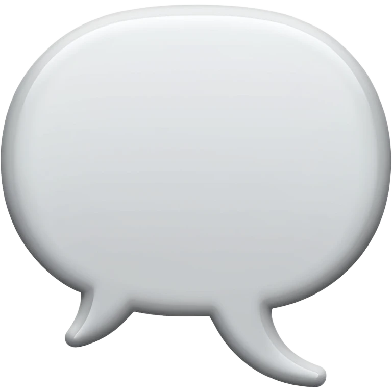 speech-bubble white with a grey point emoji