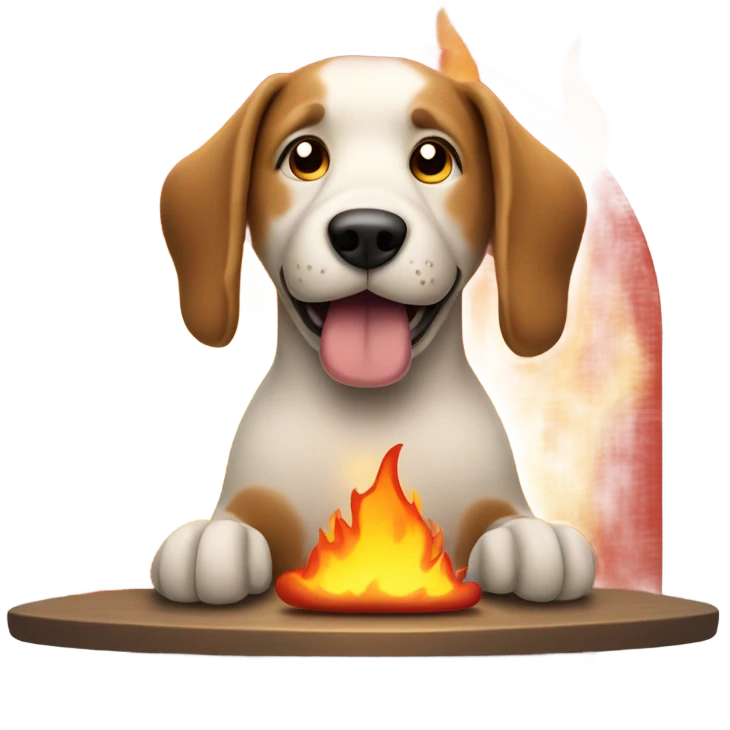 this is fine meme emoji