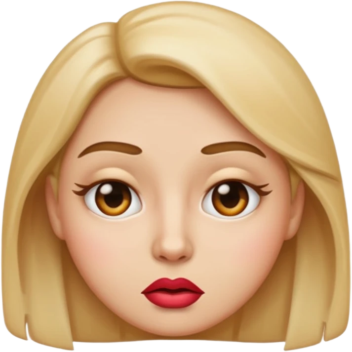 face emoji with a sassy side-eye, pursed lips, playful petty vibe emoji