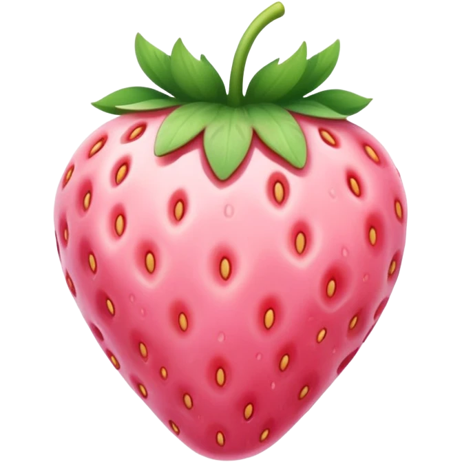 pale pink strawberry  emoji
