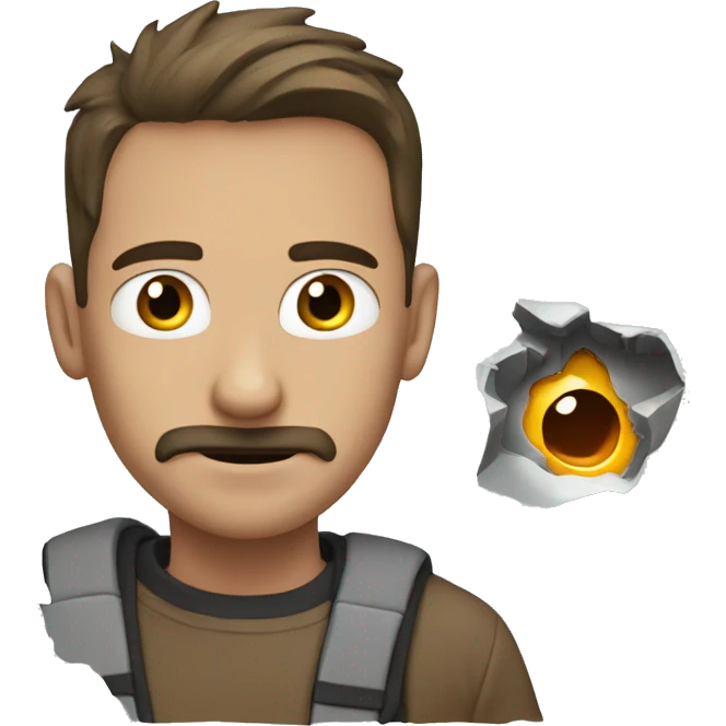 Hole and guy emoji