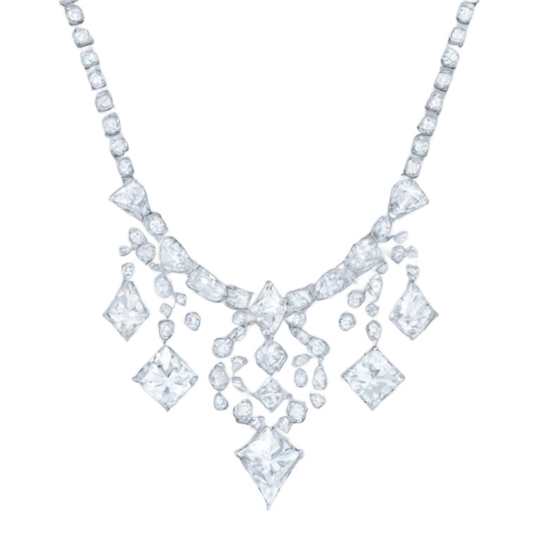 luxury diamond necklace  emoji