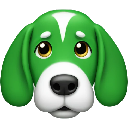 Green snoopy emoji