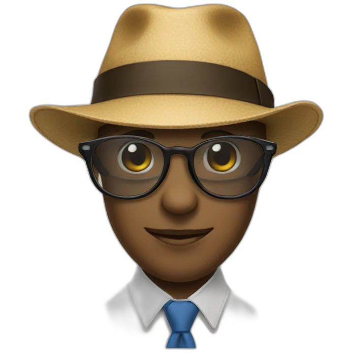 Hat and glasses emoji