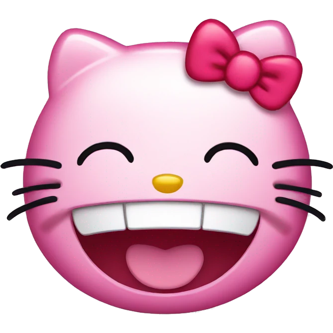 hello kitty laughing emoji