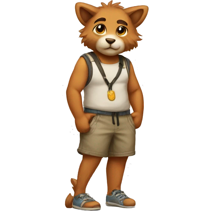 A furry in shorts emoji