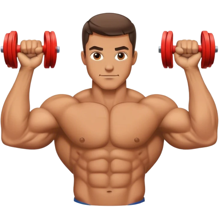guy doing bicep-curls emoji