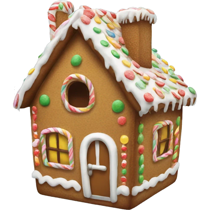 Gingerbread house emoji