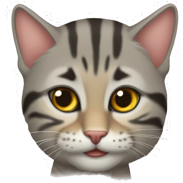 Кот лижет другого кота emoji