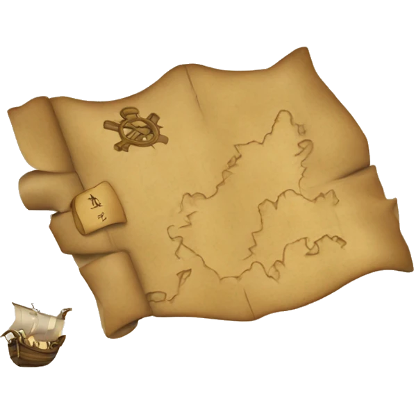 Treasure map emoji